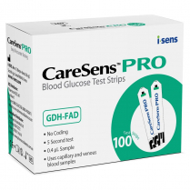 BLOOD GLUCOSE CARESENS PRO TEST STRIP BX/100