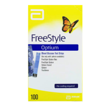 FREESTYLE OPTIUM BLOOD GLUCOSE STRIP  BOX/100