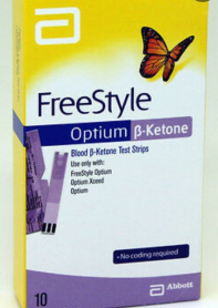 FREESTYLE OPTIUM B-KETONE BLOOD STRIPS  BX/10