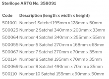 BAG PAPER A/CLAVE STERILOPE #2 (370025) PK/50