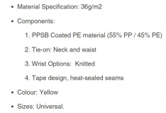 GOWN ISOLATION LEVEL 4 YELLOW (LV4-36100-Y) PK10