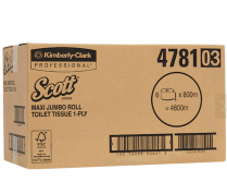 TOILET ROLL JUMBO 1PLY (4781)        BOX/6