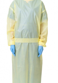 GOWN ISOLATION REG LEVEL 1 YELLOW (GN003) BOX/50