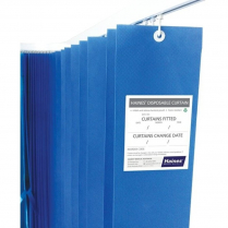 CURTAINS DISPOSABLE BLUE 4.5MX2MTR (DC45B) BOX/8