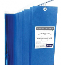 CURTAINS DISPOSABLE BLUE 2.5MX2MTR (DC25B) BOX/15