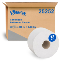 KLEENEX CENTRE PULL BATHROOM TISSUE (25252) CTN/12