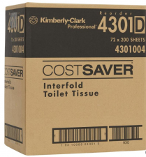 TOILET TISSUE INTERFOLD 200'S (4301) CTN/72