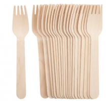 WOODEN FORK DISPOSABLE COMPOSTABLE (WF) BX1000