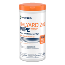 HALYARD 2N1 DISINFECTANT WIPE (17003)         TUB/100