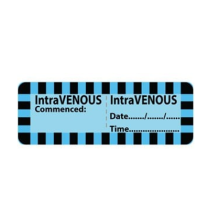 LABEL FOR INTRAVENOUS LINE & CATHETER (BC4017C) 500'S