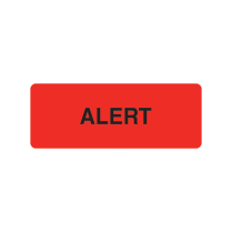 LABEL ALERT RADIANT RED (M0040) 12X32MM 500S N/S EACH