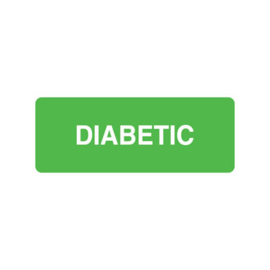 12X32MM DIABETIC LABEL (M0048)