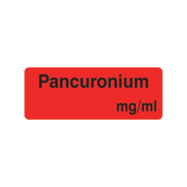 12X32MM PANCURONIUM MG/ML LABEL (R09)
