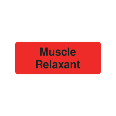 12X32MM MUSCLE RELAXANT LABEL (R12)