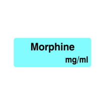 12X32MM MORPHINE MG/ML LABEL (R18)
