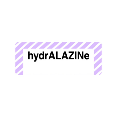 12X32MM HYDRALAZINE LABEL (R43E)