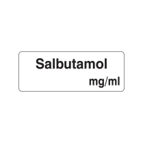 12X32MM SALBUTAMOL MG/ML LABEL (R54)