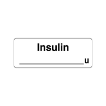 12X32MM INSULIN LABEL (R60)
