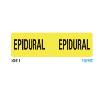 EPIDURAL JUMBO LABEL (JG0311)                       BOX/500