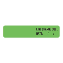 LINE CHANGE DUE LABEL (JG0029)                       BOX/500