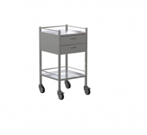 TROLLEY FULL S/STEEL 2-DRAWER 49X90CM (AX066) EA