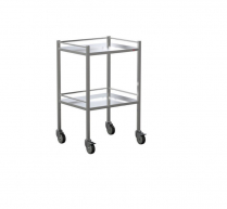 TROLLEY S/STEEL W/SIDE RAILS 60X49X90CM (AX036-G1)