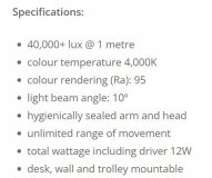 EXAM LIGHT FLEXLED LED LIGHT (PACLEDFLEX)  EA