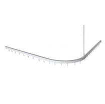 CURTAIN TRACK L SHAPE 2500X1300MM (1363) EACH