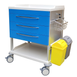 TREATMENT TROLLEY BLUE 3 DRAWER 68X48X90CM (TTR03)