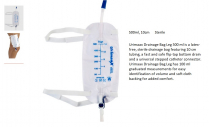 URINE DRAINAGE LEG BAG 500ML  STERILE (10013303) EA