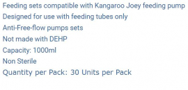 KANGAROO JOEY PUMP SET 1000ML (763656) BX/30