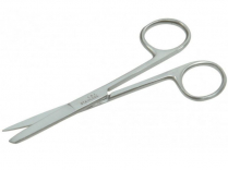 SCISSOR SURGICAL BL/SH STR 16CM (LSSSHBLS16)  EA