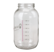 MEDGYN GLASS JAR 1400ML VACUUM COLLECTION (022325)