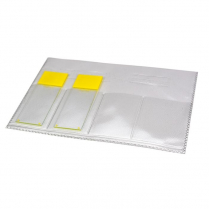 SLIDE WALLET 4 PLACE CLEAR (XPOC023)  PACK/100