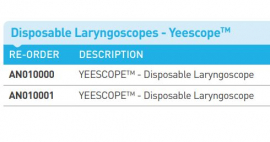 YEESCOPE MAC4 DISP LARYNGOSCOPE (AN010001)  EA