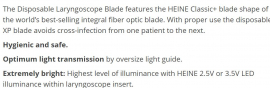 LARYNGOSCOPE BLADE DISP (F000.22.762) MAC2 EA