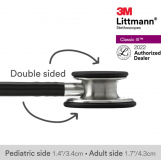 STETHOSCOPE LITTMANN CLASSIC III BLACK (5620)  EA