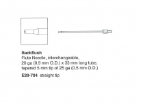 E20-704 B/FLUSH NEEDLE 25G STR TAPER TIP