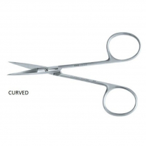 E25-513 STD EYE SCISSORS CURVED SHARP