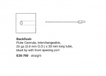 E20-700 FLUTE CANNULA FOR BACKFLUSH