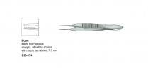 E30-174 BONN IRIS FORCEP STR 7.3CM MICRO