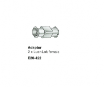 E20-422 ADAPTOR 2 X L/LOCK FEMALE