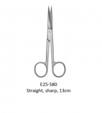 E25-580 SURGICAL SCISSORS STR/SHP 13CM