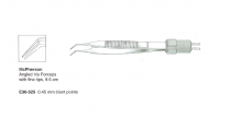 E30-525 BIPOLAR MCPHERSON FORCEP ANGLED 0.45MM BLUNT TIP