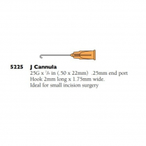 5225 J SHAPED CANNULA 25G             10