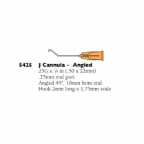 5425 J SHAPE CANNULA 25G              10