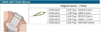 P/PLUG PRE-LOAD SOFT PLUG  0.7MM (OASIS-6613) PK/2