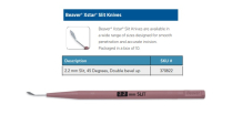 SLIT KNIFE 2.2MM ANGL DBL BEVEL (370822) BX10