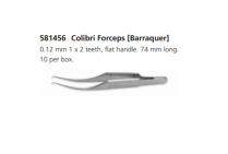 FORCEPS COLIBRI 0.12MM TEETH (581456)      BOX/10