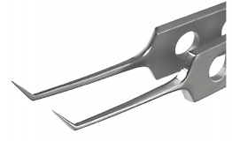 MMSU0283S JEWELLERS FORCEPS ANGLED FINE ST PK/5